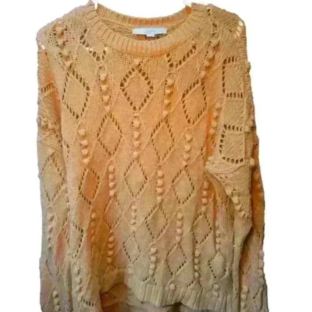 Loft Petite Small knitted Carmel sweater